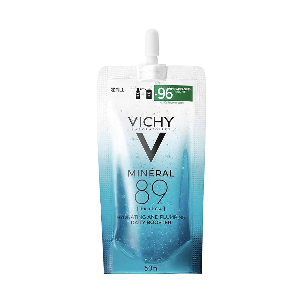 vichy-mineral-89-booster-polyglumatic-serum-napln-50-ml-2767352-1000x1000-square VICHY MINERAL 89 HYALURONIC + POLYGLUTAMIC ACIDS hydratačné a vyplňujúce sérum na tvár, náplň 50 ml – Obrázok 1