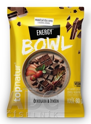 7i2jn30_400x400 topnatur BOWL KAŠA Energy čokoláda & ženšen, bezlepková instantná zmes 1x60 g – Obrázok 1