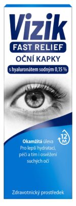 VIZIK Očné kvapky FAST RELIEF 10 ml