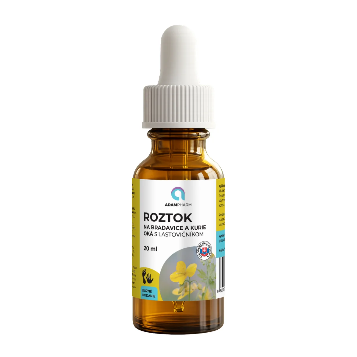 adampharm-roztok-na-bradavice-a-kurie-oka-20-ml ADAMPharm Roztok na bradavice a kurie oká 20 ml – Obrázok 1