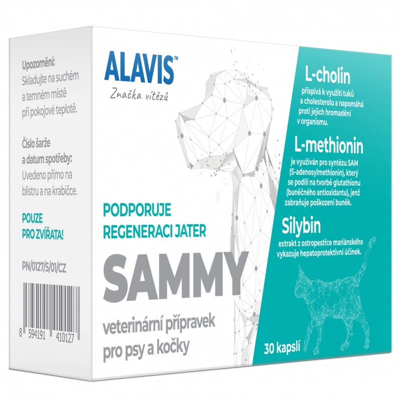 alavis-sammy ALAVIS SAMMY pre psy a mačky 30 kapsúl – Obrázok 1