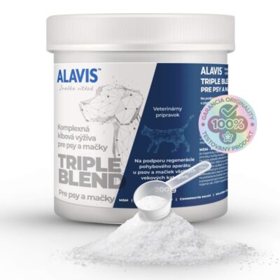 ALAVIS TRIPLE BLEND Pre psy a mačky, prášok 200 g – Obrázok 2