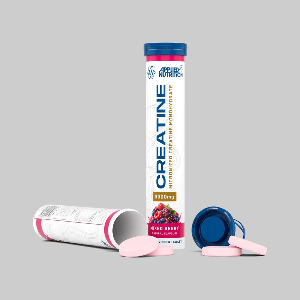 applied-nutrition-creatine-monohydrate-effervescent-tablets-4-5-g-16-tbl-mixed-berry-2990 Applied Nutrition CREATINE MONOHYDRATE šumivé tablety – Obrázok 1