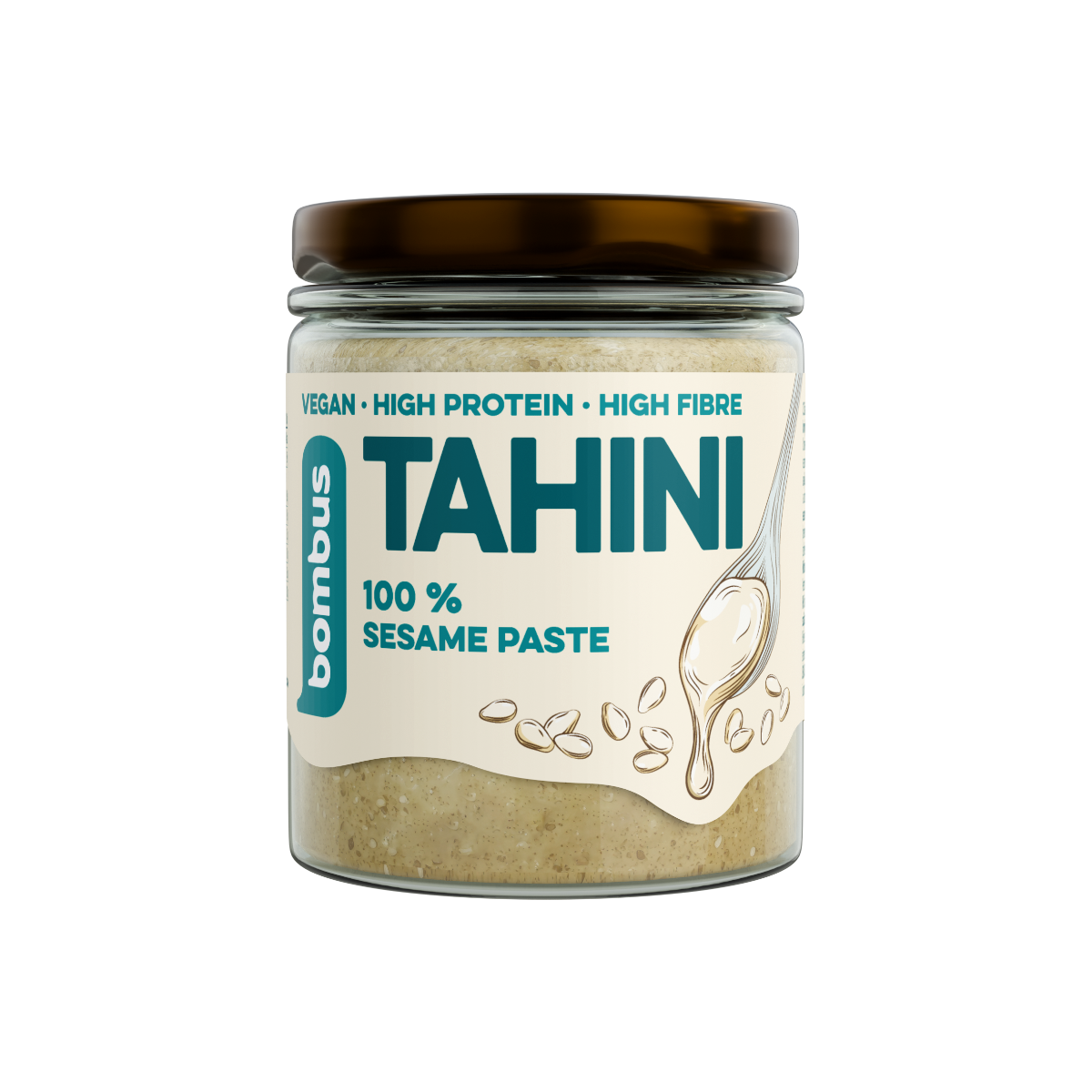 dh-bombus-tahini-sezamova-pasta-300-g-2964 BOMBUS TAHINI sezamová pasta 300 g – Obrázok 1