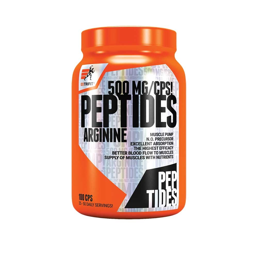 ex-arginine-peptides-500-mg-2505 Extrifit ARGININE PEPTIDES 500 mg 100 kapsúl – Obrázok 1