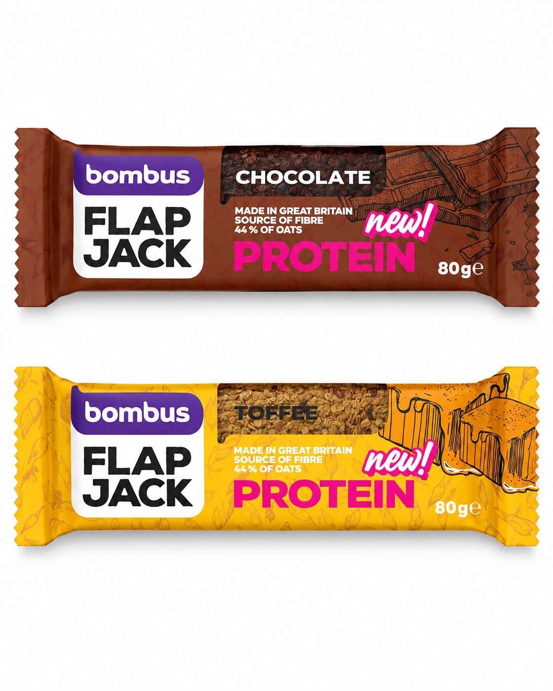 flapjack BOMBUS FLAPJACK proteínová tyčinka – Obrázok 1