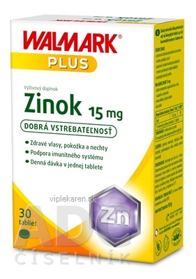 kt1stl0_400x400 WALMARK Zinok 15 mg 30 tabliet – Obrázok 1