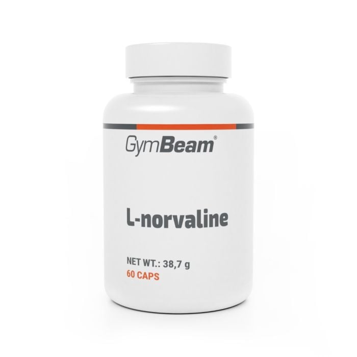 l-norvaline-60-caps-gymbeam_1 L-norvalín 400 mg - GymBeam – Obrázok 1