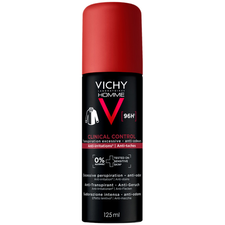 vichyhommeclinicalco-128324m VICHY HOMME DEO CLINICAL CONTROL 96H sprej 125 ml – Obrázok 1