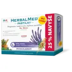HERBALMED PASTILKY pri prechladnutí BEZ CUKRU (šalvia, ženšen) 30 ks