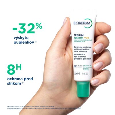 BIODERMA Sébium Kerato+ SPF 30 gél-krém 30 ml – Obrázok 2
