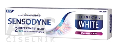 5go4490_400x400 SENSODYNE CLINICAL WHITE STAIN PROTECTOR zubná pasta 1x75 ml – Obrázok 1