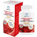 ADAMPharm ŽELEZO + Vitamín C + Vitamín D FORTE (mikroenkapsulované Fe) 60 kapsúl