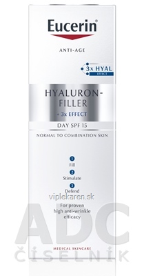 kuiiy20_400x400 Eucerin HYALURON-FILLER Denný krém Anti-Age pre normálnu a zmiešanú pleť 1x50 ml – Obrázok 1