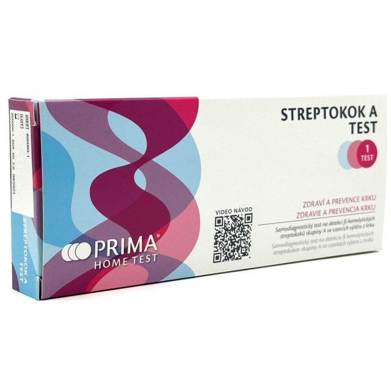 prima-home-test-streptokok-a PRIMA Home test STREPTOKOK A samodiagnostický test z výteru z hrdla 1 ks – Obrázok 1