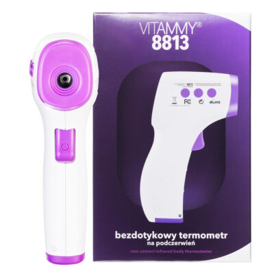 VITAMMY 8813  Bezdotykový teplomer vresovej farby – Obrázok 2