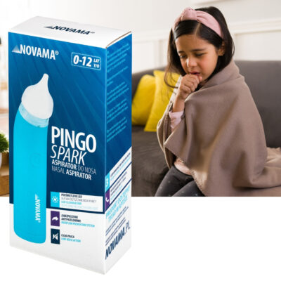 NOVAMA Pingo Spark Blue Nosová odsávačka s osvetlenou špičkou, modrá – Obrázok 10