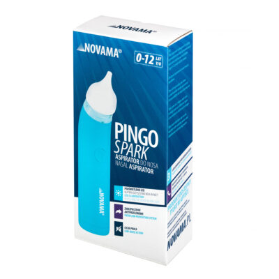 NOVAMA Pingo Spark Blue Nosová odsávačka s osvetlenou špičkou, modrá – Obrázok 5