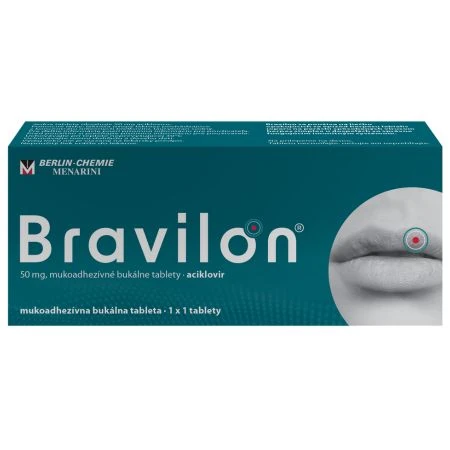 107742 Bravilon 50 mg 1 tableta – Obrázok 1