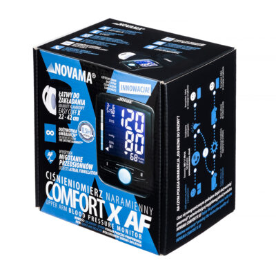 NOVAMA Comfort X AF Digitálny tlakomer s detekciou fibrilácie predsiení + adaptér – Obrázok 4