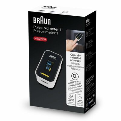 Braun 1 YK-81CEU Certifikovaný pulzný oxymeter na prst s OLED displejom – Obrázok 2