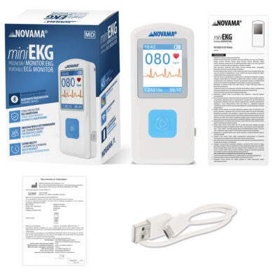 Novama Mini EKG Prenosný monitor srdcového rytmu s Bluetooth – Obrázok 2