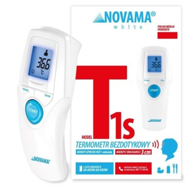 NOVAMA WHITE T1S Bezkontaktný teplomer s rýchlym meraním – Obrázok 2