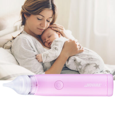 NOVAMA Pingo Spark Pastel Pink Nosová odsávačka s osvetlenou špičkou, ružová – Obrázok 6