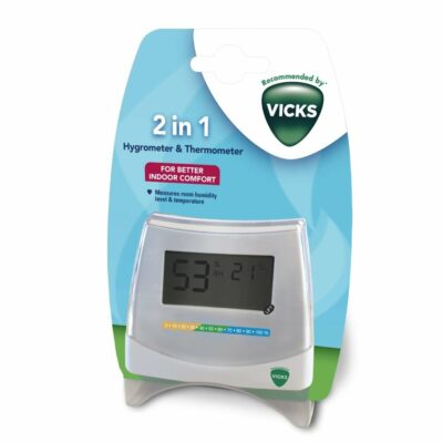 VICKS  V70 Vlhkomer a teplomer 2v1 – Obrázok 2