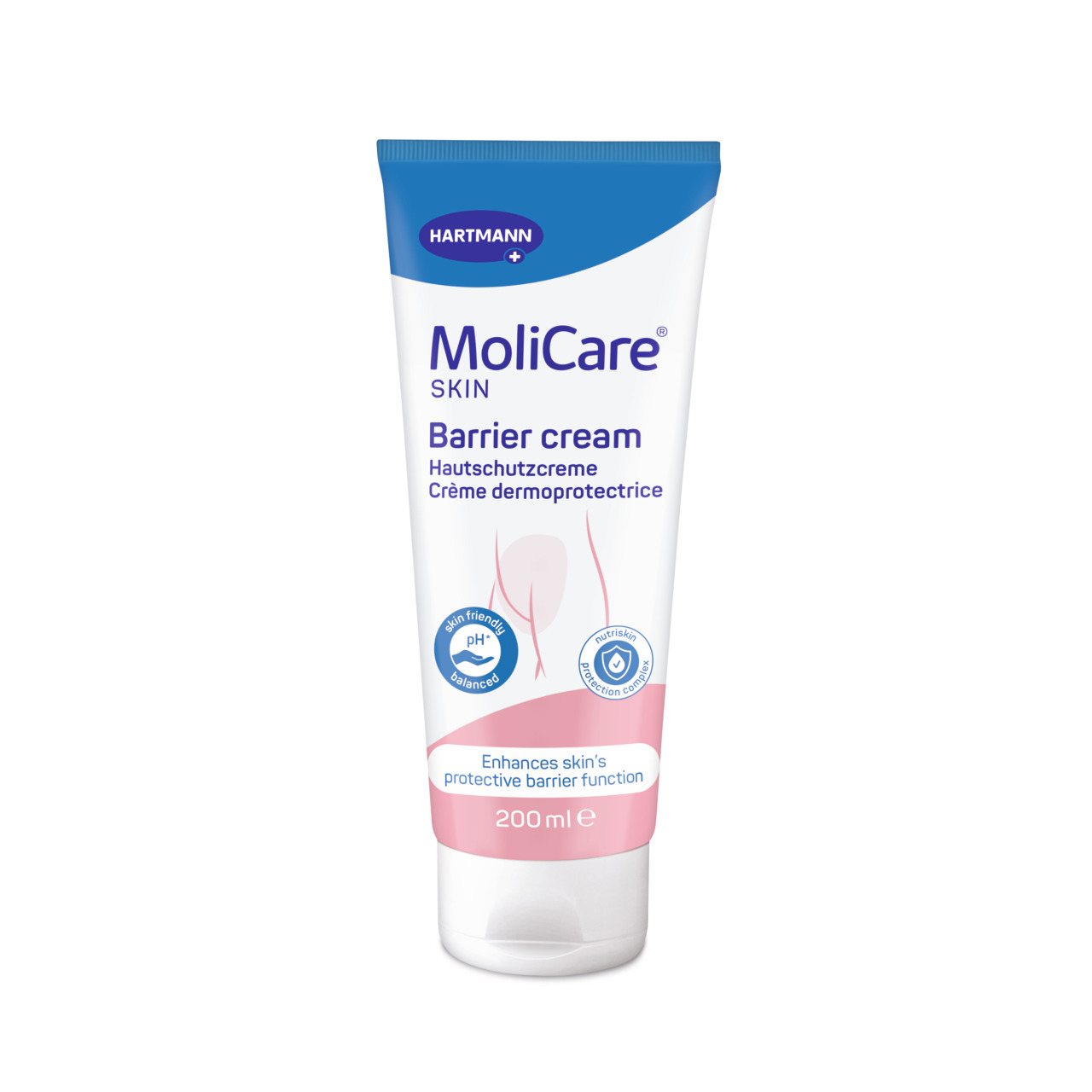 42075_43 MoliCare SKIN Bariérový krém (bordový rad) 200 ml – Obrázok 1