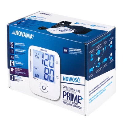 NOVAMA PRIME+ Ramenný tlakomer s ESH a IHB s USB-C adaptérom, biely – Obrázok 8