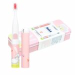 VITAMMY SMILE detská sonická zubná kefka Zajko + Vitammy Smile Watch, ružové – Obrázok 3