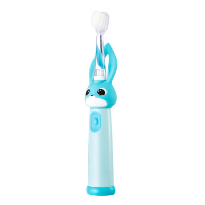VITAMMY Bunny Sonická zubná kefka pre deti s LED svetlom a nanovláknami, 0-3 roky, blankyt – Obrázok 7