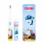 VITAMMY SMILE MiniMini+ Detská sonická zubná kefka Delfín Finek, od 3 rokov – Obrázok 2