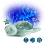 Cloud b® Tranquil Turtle™ Nočné svetielko s melódiou Korytnačka, zelená – Obrázok 2