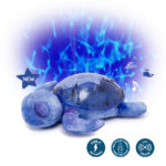 Cloud b® Tranquil Turtle™ Nočné svetielko s melódiou Korytnačka, fialová – Obrázok 2