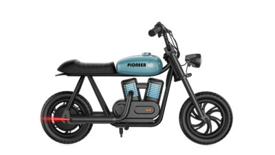 Hyper Gogo Pioneer Detská elektrická motorka (Chopper), 12" kolesá, modrá – Obrázok 3