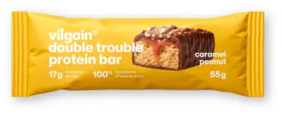 Vilgain Double Trouble Protein bar, karamel-arašidy 55 g