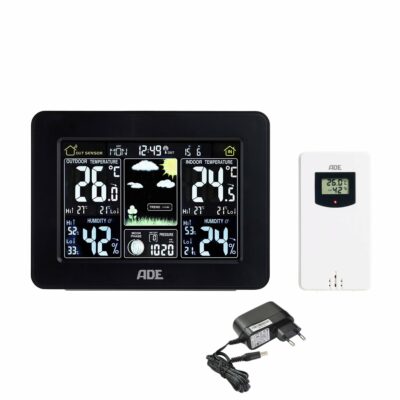 ADE WS1503 Multifunkčná, digitálna meteostanica s ukazovateľom teploty – Obrázok 2