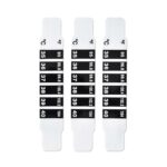 NOVAMA WHITE LCD Čelový páskový teplomer - sada 3 ks – Obrázok 2