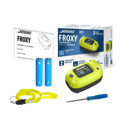 NOVAMA FROXY Pulzný oxymeter pre deti nad 10 kg s motívom zvieratka – Obrázok 7