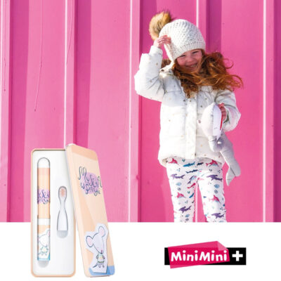 VITAMMY SMILE MiniMini+ Detská sonická zubná kefka Pruhovaná Myška, od 3 rokov – Obrázok 4
