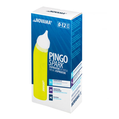 NOVAMA Pingo Spark Lime Green Nosová odsávačka s osvetlenou špičkou, limetková – Obrázok 3