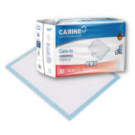 CARINE Jednorazové absorbčné podložky, modré, 60 cm x 90 cm, absorbcia 1000 ml, 30ks – Obrázok 2