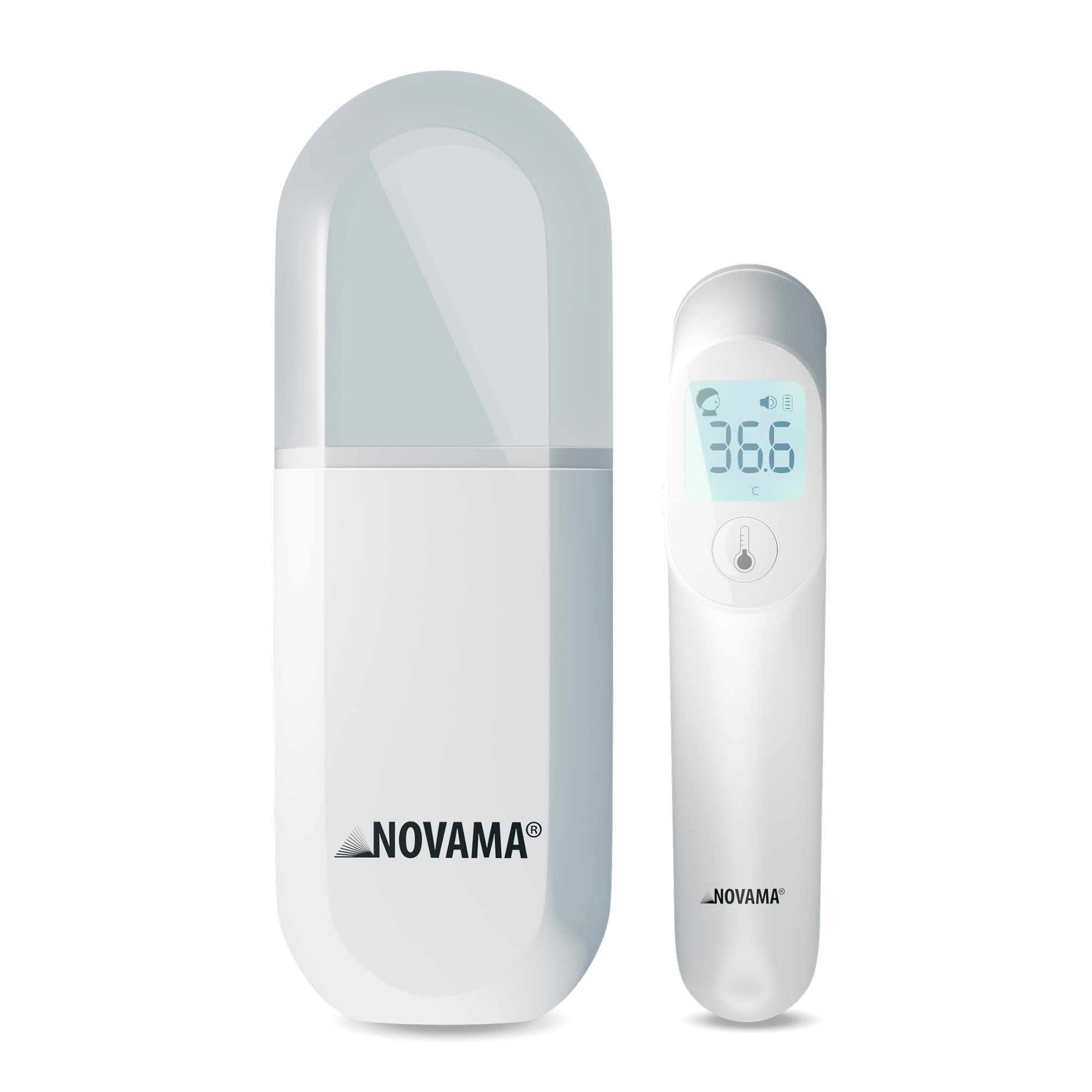 a02e4f0a643cf9503506f11e135b9fcb NOVAMA NC PRO Bezdotykový teplomer s detektorom vzdialenosti – Obrázok 1