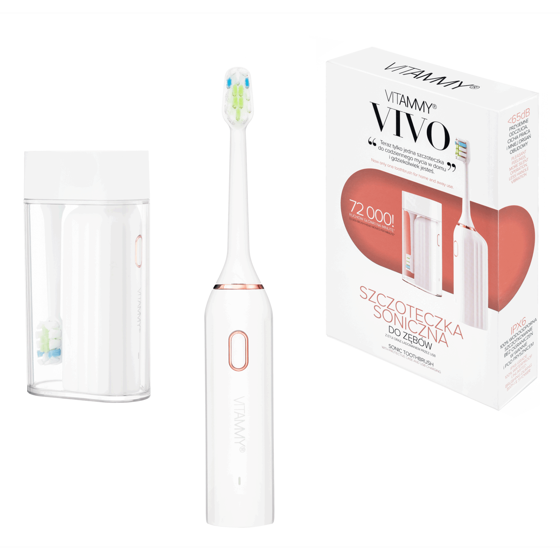 VITAMMY VIVO sonická zubná kefka s puzdrom
