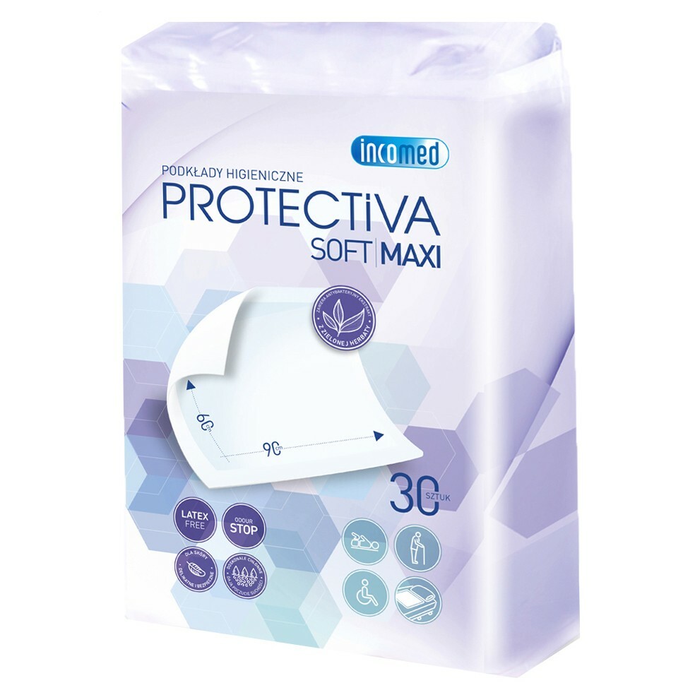 a7b3347984563cbb7c58ff0ca9df5ec3 Incomed PROTECTIVA SOFT MAXI Hygienické podložky 60 × 90 cm 30 ks – Obrázok 1