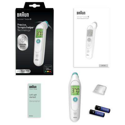Braun BST 200 TempleSwipe Čelový teplomer s technológiou merania na spánku – Obrázok 4