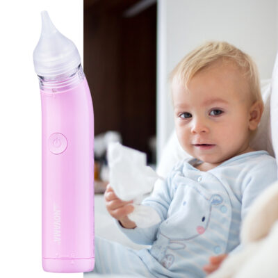 NOVAMA Pingo Spark Pastel Pink Nosová odsávačka s osvetlenou špičkou, ružová – Obrázok 8