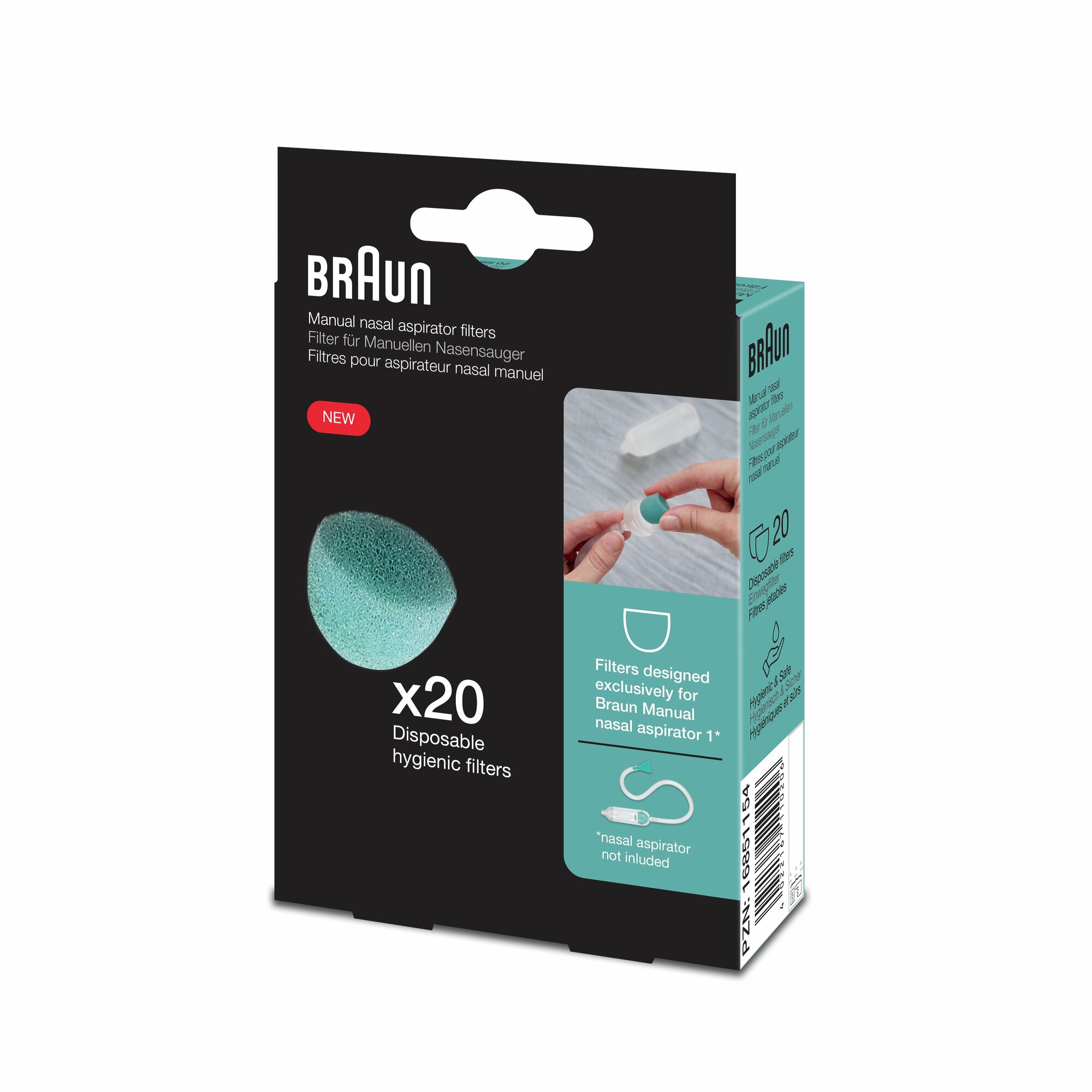 b4a30b78e2d188e55015ea8473ff2025 Braun BNF020 Náhradné filtre pre manuálnu nosovú odsávačku Braun BNA050 (20 ks) – Obrázok 1